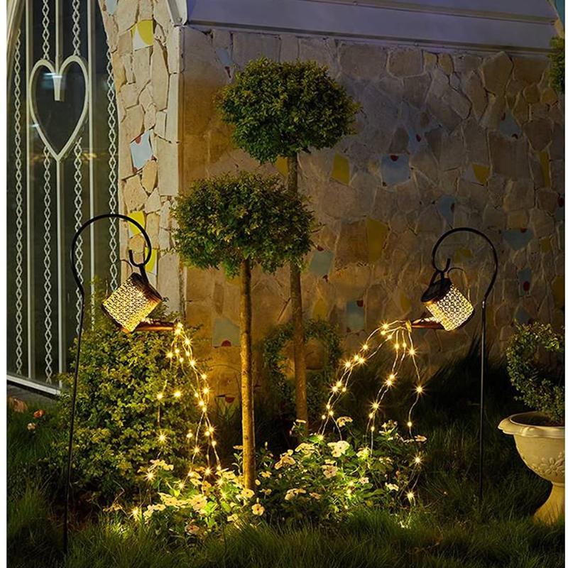 Солнечный чайник для воды, проекционный светильник для душа, водопадный светильник, садовый светильник для украшения газона, солнечный водонепроницаемый пейзажный светильник, Рождественский атмосферный свет