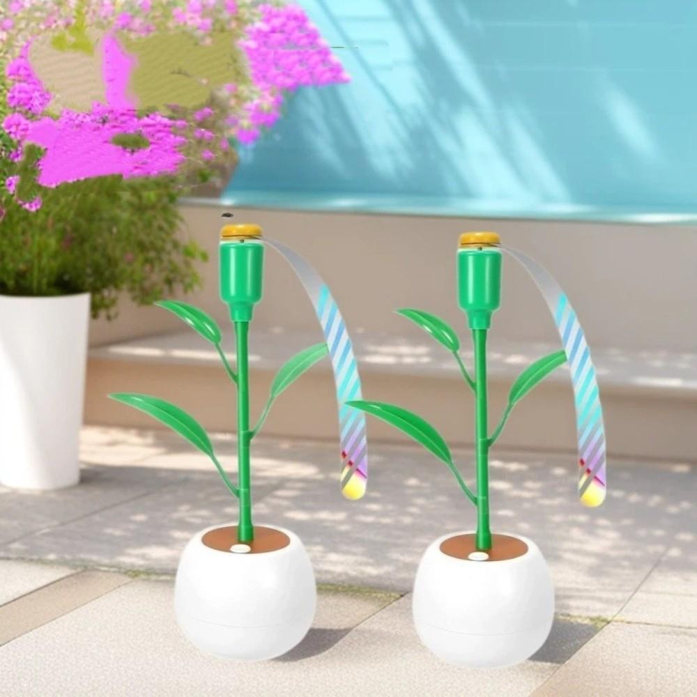 Easy-carry Portable Desktop Fly Fan Foldable Flower Pot Fly Repellent Fan Soundless Safe Food Fan Cooking