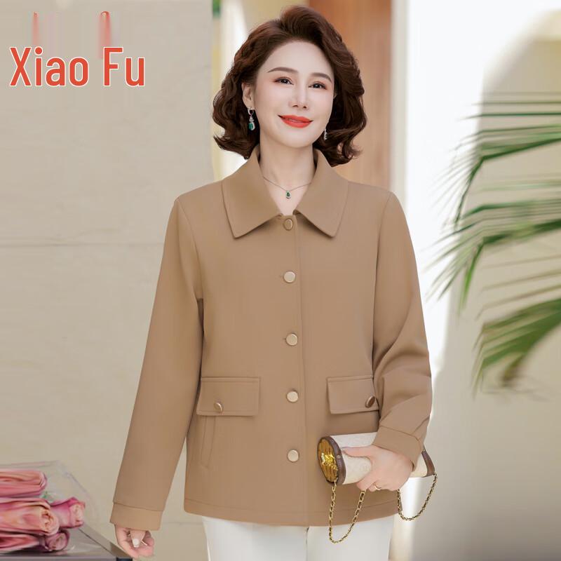 Стильная повседневная куртка для женщин среднего возраста Xiaofu