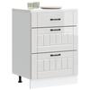 VidaXL Kitchen Cabinet Lucca Glossy White Engineered Wood, Sink Cabinet, Kitchen Cabinet with Drawer, Cabinet of 854271