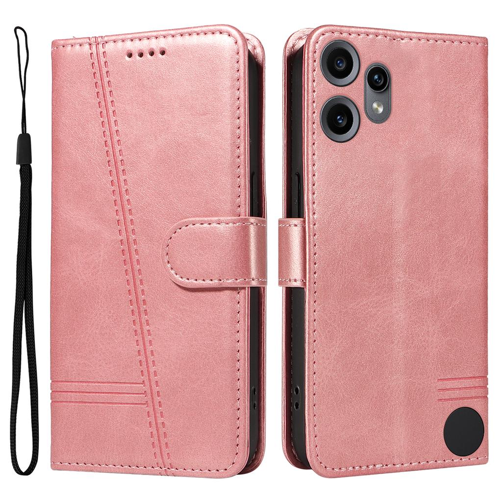 For Nothing CMF Phone 2 Pro Wallet Case T-Shape Lines Leather Phone Cover Stand