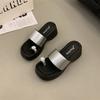2025 Small Man Height Increase Super High Heel Shoes Drag Women's Summer Muffin Sole Thick Heel Toe Cool Slippers Thick-soled Wedge Heel Shoes