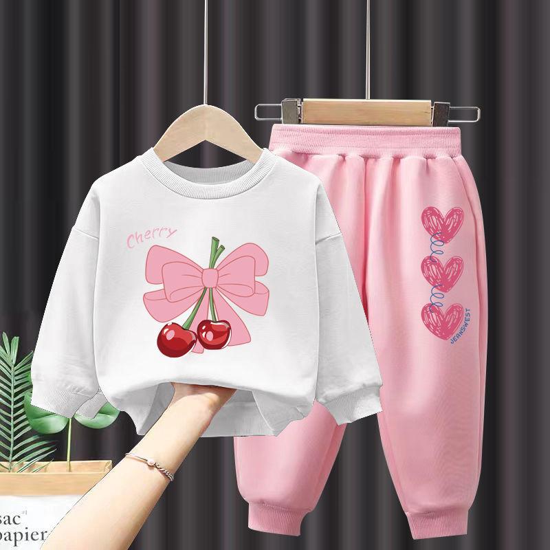 Осенний костюм для девочек, осенняя модная детская одежда, детский спортивный весенне-осенний свитер для девочек