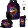 Мальчики Девочки Рюкзак NINJA KIDZ Школьный USB Сумка для книг Рюкзак Ninja Kidz Сумка через плечо Пенал Набор из 3 предметов Школьные сумки Лучший подарок