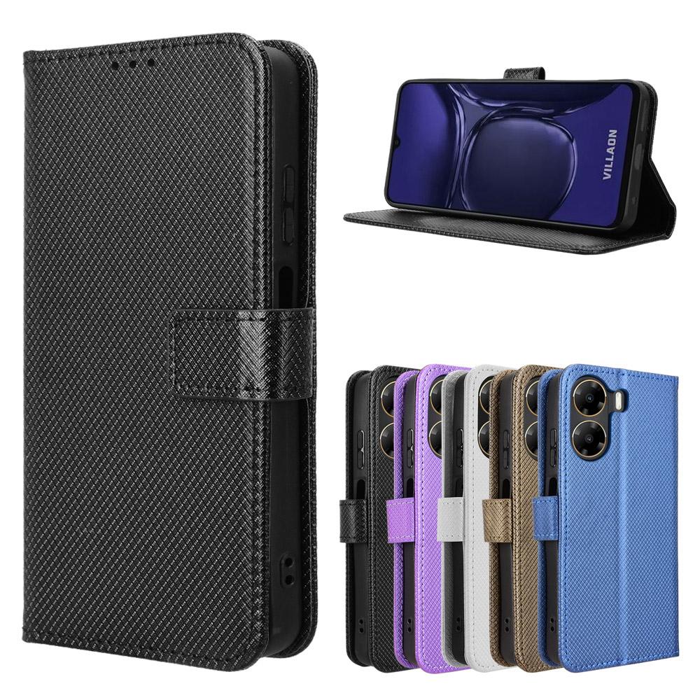 Flip Cover For Villaon V50S Leather Case [Flip Vintage Leather] Shockproof Durable Retro Phone Case