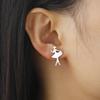 Teamer Ballet Danceing Beauty Girl Stud Earrings For Women Girls Stainless Steel Jewelry Romantic Fashion Birthday Gift 2026 New