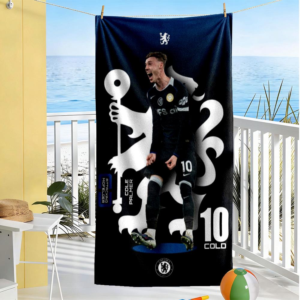 Chelsea Fc Football Player Beach Towel High Absorbency Quick-Dry Comfortable Lightweight