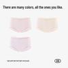 MiiOW Women's Silk Crotch Antibacterial Modal Seamless Briefs (3-Pack)