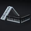 88-Keys Foldable Piano Multifunctional Digital Piano Portable Electronic Keyboard Piano for Piano