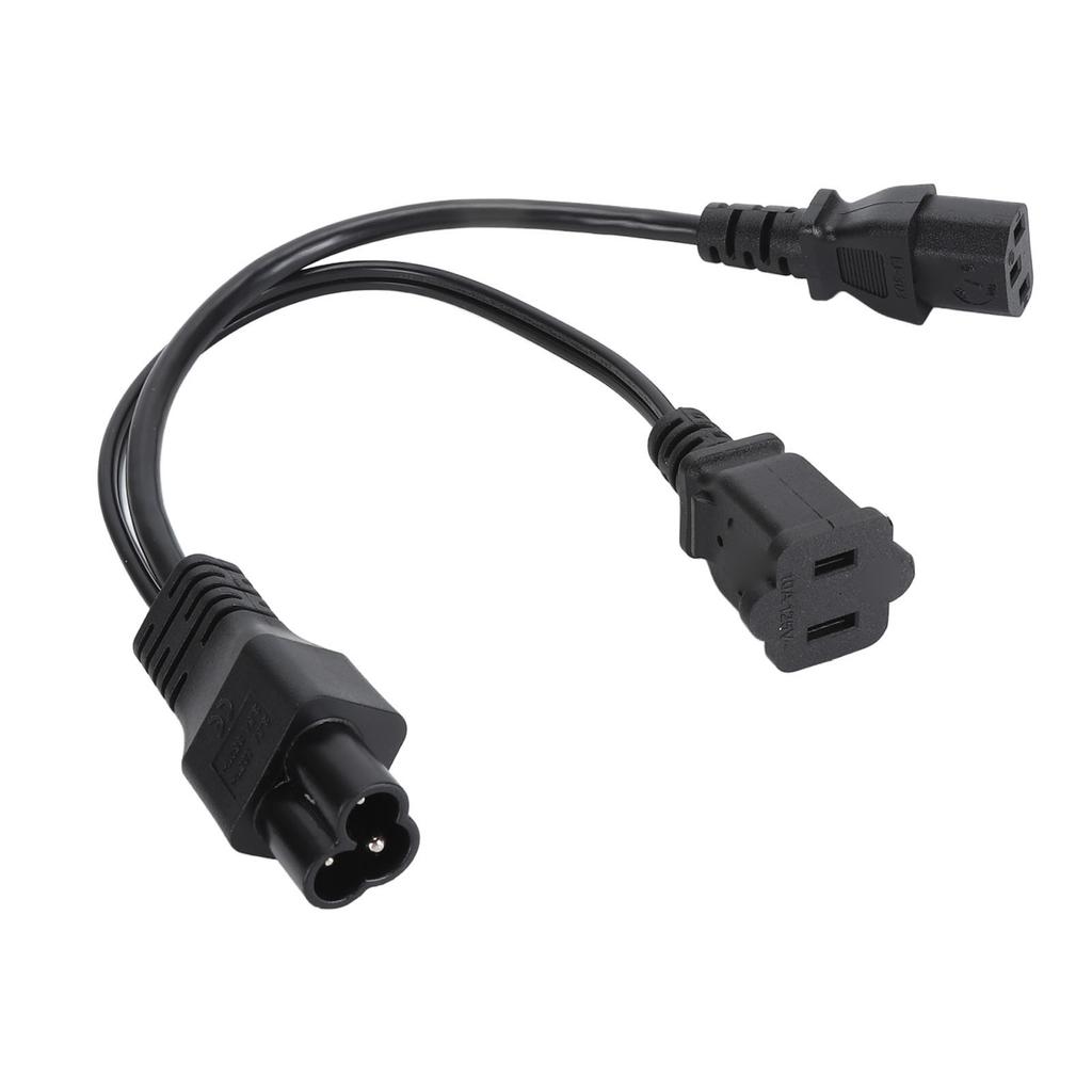 Кабель питания 30 см Y-образной формы IEC320 C6 вилка на C13 и Nema 1-15R розетка кабель-адаптер