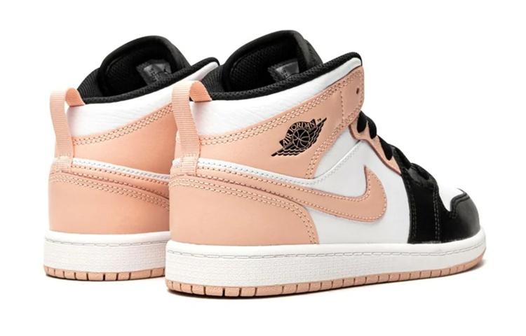 Jordan 1 Mid Arctic Orange Black Toe (PS) Sneakers