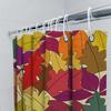 Красочная осенняя листва Занавеска для душа Современный декор для ванной комнаты с водостойкой тканью с 3D-принтом Идеально подходит для осеннего улучшения дома
