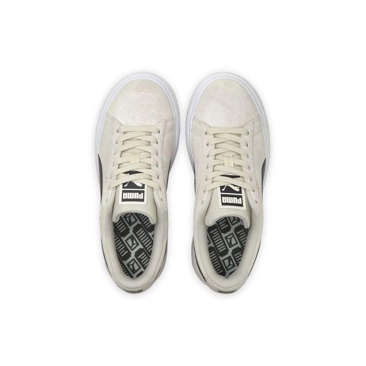 Puma Замшевые Платформенные Унисекс Кроссовки Бежевые Черные 380686-01