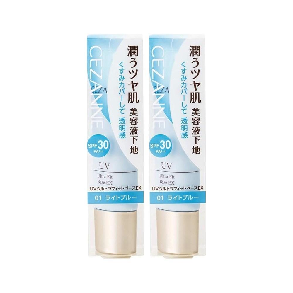 Cezanne UV Ultra Fit Base EX светло-голубой 30 г 2 шт. база под макияж