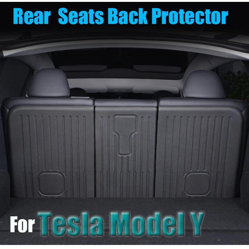 Защитный чехол на спинку заднего сиденья от пинков для Tesla Model Y 5-местный, грязеотталкивающий коврик из XPE