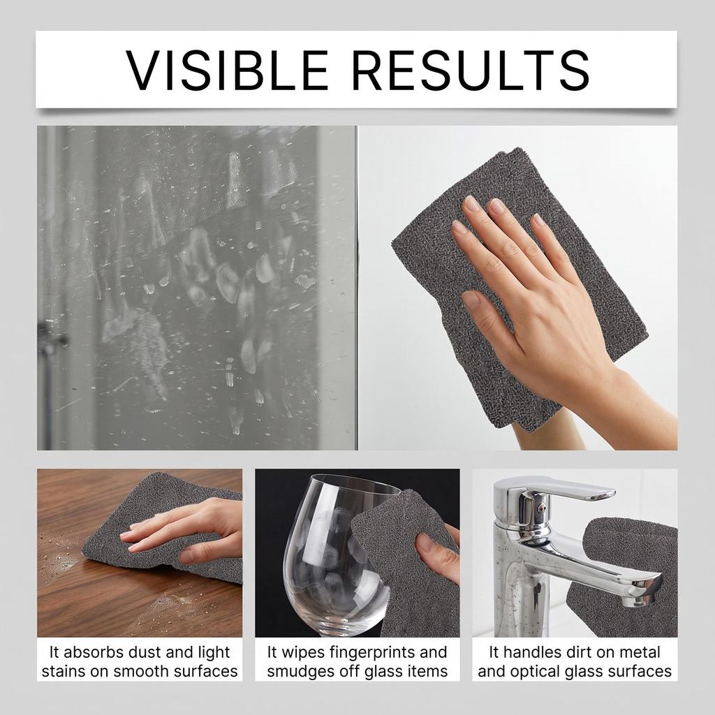 Magic cleaning cloth, densely woven, absorbent, decontamination, multi-scene, universal, repeatable, washable, home cleaning 5pcs