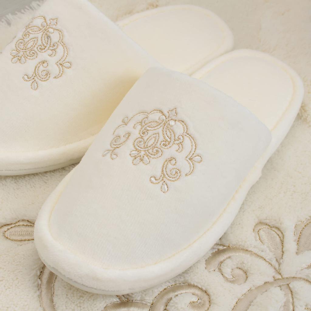 DaiDo Blink Slippers, Ivory, Approx. 23.5-25cm