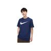 Nike Футболка с коротким рукавом и круглым вырезом с логотипом, мужские топы, синяя CW6936-451