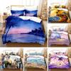Ocean Tropical Island Palm Trees Comfortable Duvet Quilt Cover Pillowcase Bedding Set Children Bedroom Decoration Home Textile