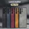 Чехол S26 S25 Ultra Plus Роскошный чехол для телефона из натуральной овечьей кожи для Samsung Galaxy S26 S25 S24 S23 S 26 Ultra Plus Чехлы Задняя крышка