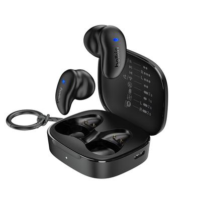 Belkin SOUNDFORM ANYWHERE True Wireless Bluetooth 12 мм Шумоподавление при звонках 26 часов Силиконовые Увеличенного размера Черные Наушники, 5,4, Динамики, Снижение, Время воспроизведения,