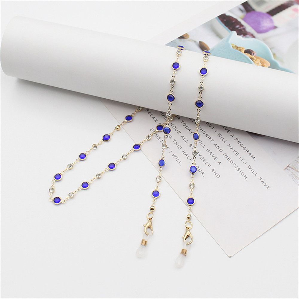 Модные длинные хрустальные очки-шнурки для очков Аксессуары для очков Цепочка для очков Ожерелье для очков