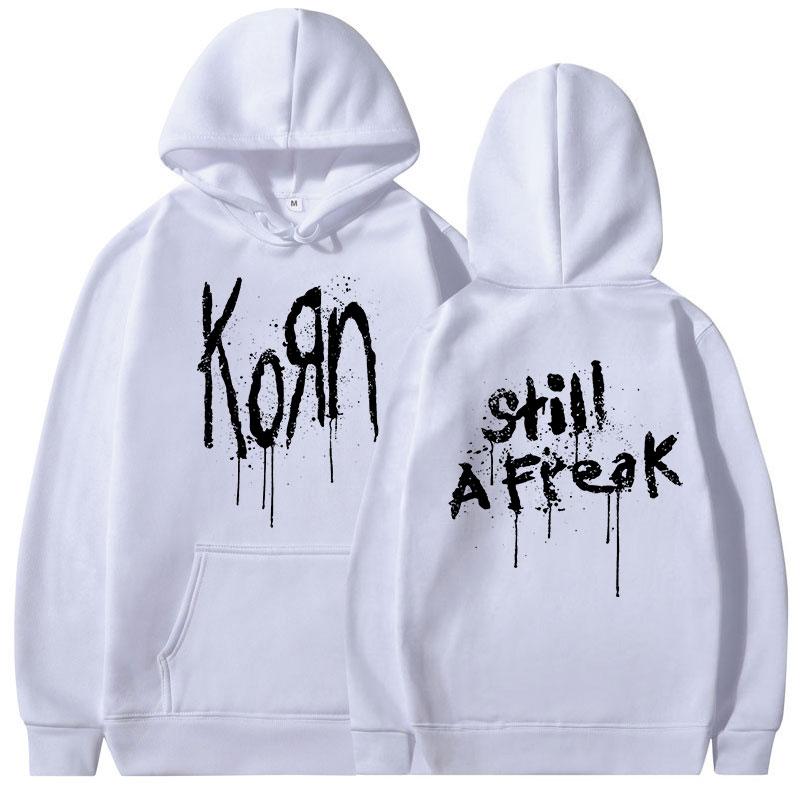 Korn Music Concert Rock Band WORLD TOUR Hoodie Мужская винтажная металлическая готическая свободная толстовка с капюшоном