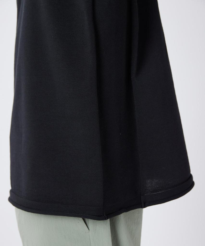 Snow Peak Knit Pullover Knit Sweater Cut and Sew Long Sleeve BLUE M Water-Repellent KN-26SU001 T-Shirt Men's Women's