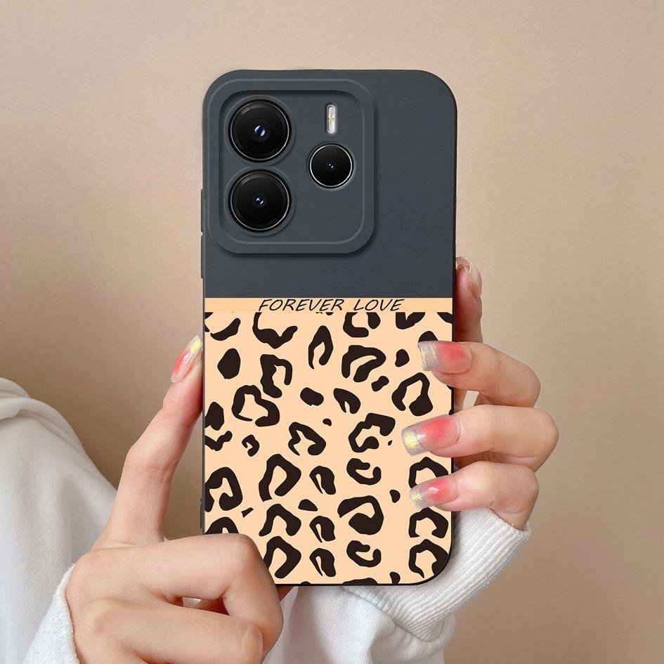 Чехол для Redmi Note 12Turbo 11 12 14 12S 12R 11S 11E 14S 11T Pro Plus 4G 5G Модный леопардовый принт Мягкий силиконовый протектор экрана Чехлы для Redmi Capa