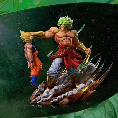 Фигурки из аниме Dragon Ball, 20 см, Броли против Гоку, фигурки из ПВХ, статуэтки Гоку и Броли, коллекционные игрушки, подарок на день рождения.