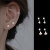 Personality Ruyi Knot Earrings Women'S Small Exquisite Fashion Temperament Versatile Sleeping Free Ear Hole Earrings
