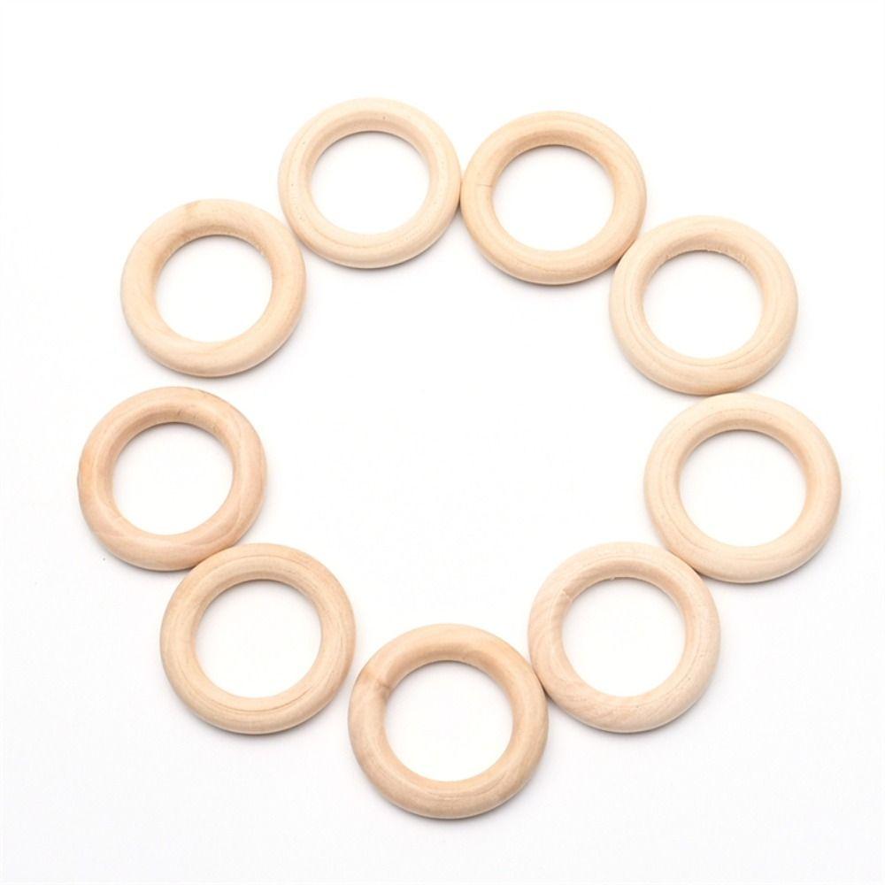 Making Bracelets Natural Wood Ring DIY Project Crafts Circle Ring Wood Crafts Wood Hoops Ornaments