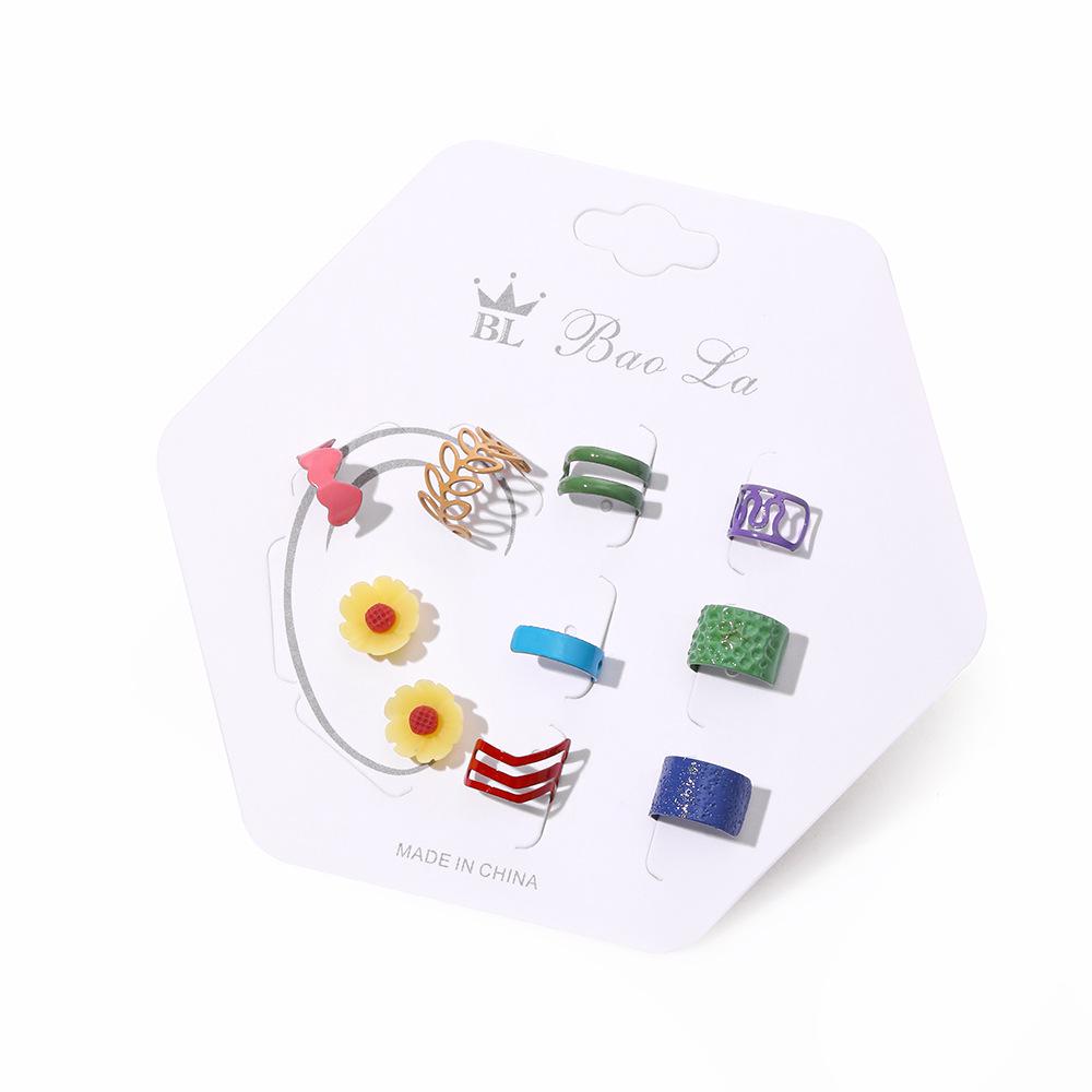 Женские серьги-капли из богемского кристалла в стиле ретро 2023 года — набор из 5 штук