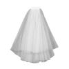White Bridal Veil Lace Edge Women's Tulle New Wedding Veil