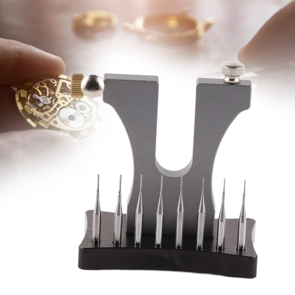 Экстрактор винтов часов из высокотвердого сплава Пластиковый ящик для хранения Инструмент для ремонта часов Ремонт ювелирных изделий