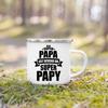 Эмалированная кружка с принтом Super Papy Mamie, креативные кофейные чашки, чашки для напитков, воды, молока, эмалированная кружка, домашняя посуда, подарки для бабушки и дедушки