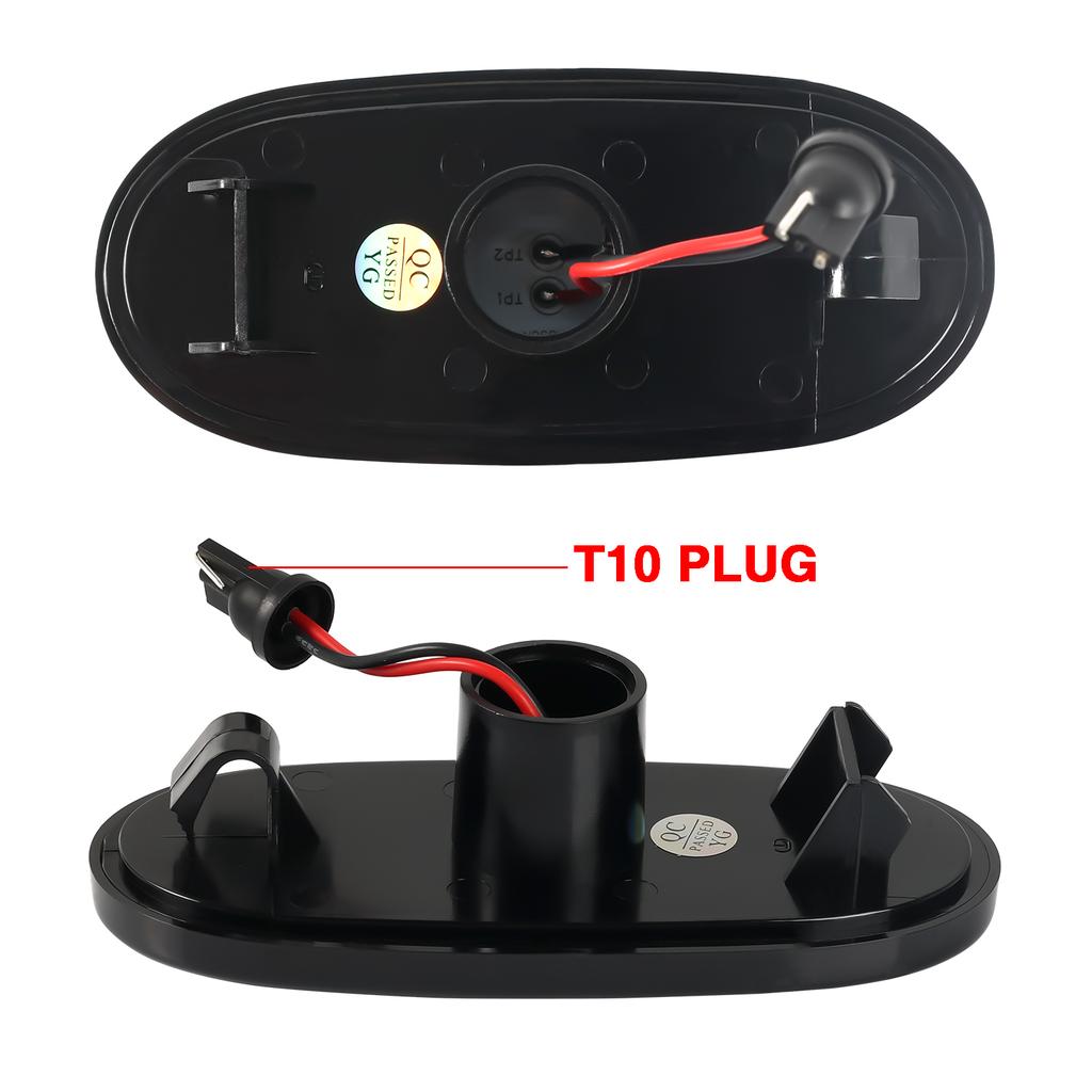 2 шт. Для Mercedes-Benz Sprinter W906 2006-2018 VW Crafter 2006-2016 Прозрачные и дымчатые линзы Светодиодные боковые габаритные огни Янтарные огни