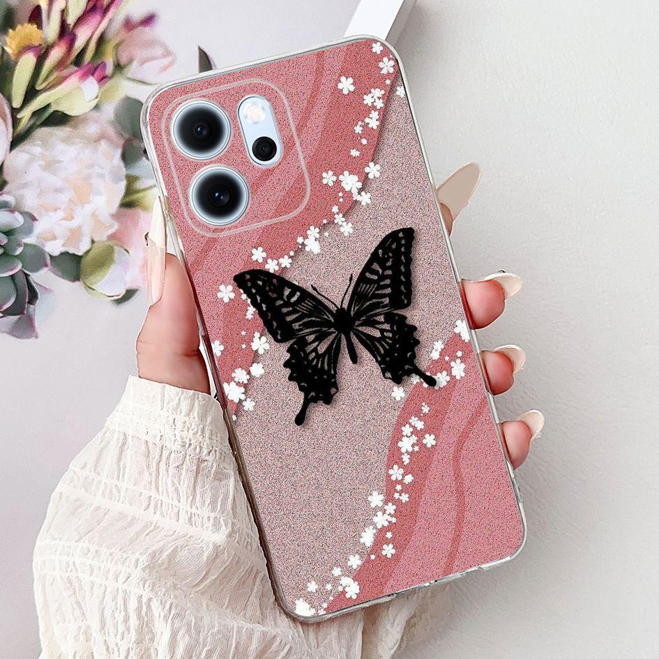 For Cover OPPO Reno 14F 2025 Case Reno14F Popular Bamboo Bowknot Soft Silicone Clear TPU Bumper For OPPO Reno14 F CPH2743 Shells
