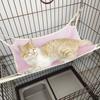 Comfortable Pet Cage Hammock Wear Resistant Hanging Sleeping Bed Cat Hanging Hammock  Indoor
