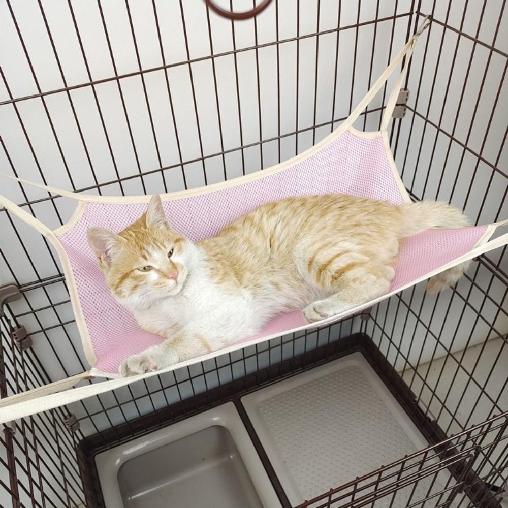 Comfortable Pet Cage Hammock Wear Resistant Hanging Sleeping Bed Cat Hanging Hammock  Indoor