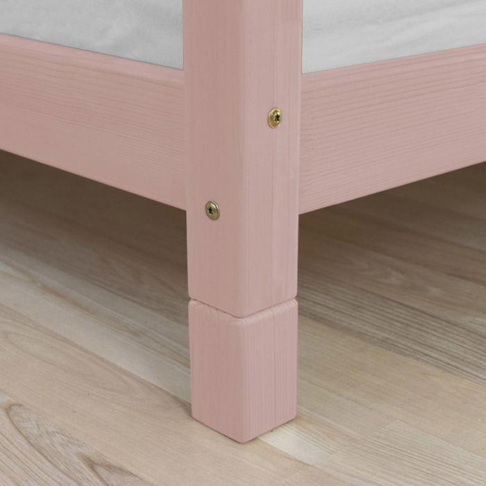 4 pieds de lit 10 cm FOOT rose pastel