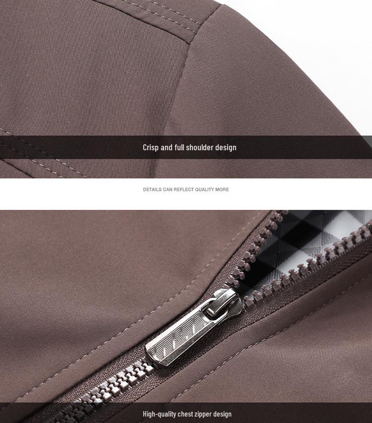 Мужская повседневная легкая однотонная куртка, весна и осень, доступен большой размер