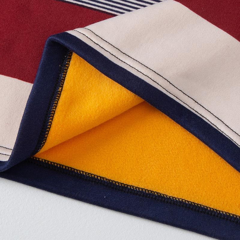 Мужское термобелье большого размера для осени и зимы, утепленное и утепленное, осенняя одежда и брюки, зимний холодный свитер из хлопка