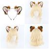 Furry Plush Tiger Ear Headband for Halloween Anime Maid Hairhoop Roleplaying Game Character Hairdband for Photography