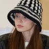 Slowslowly Fruit Handmade Crochet Wool Knit Bucket Hat _ Cookies and Cream