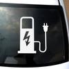 12*10 см электромобиль Ev наклейка на автомобиль наклейка забавный грузовик зарядное устройство зарядка автомобиля украшение черный белый