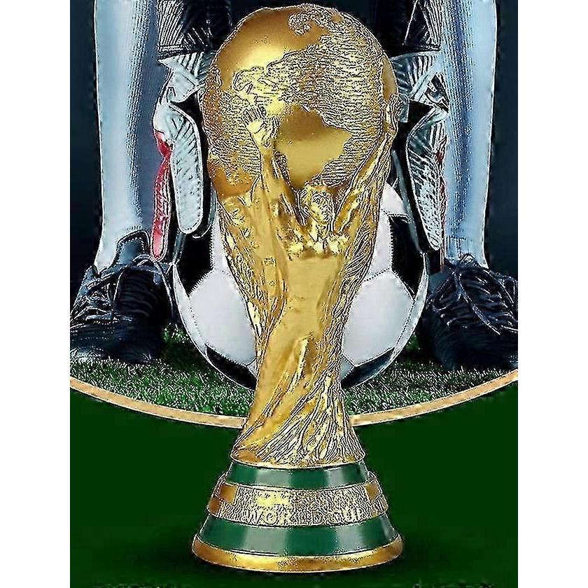 Official World Cup Trophy Replica - 27/36cm Resin Football Trophy for Fans and Collectors