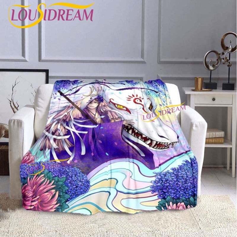 Классическое одеяло с героями мультфильмов Natsume Friends Account, премиальное фланелевое теплое мягкое плюшевое одеяло для дивана-кровати