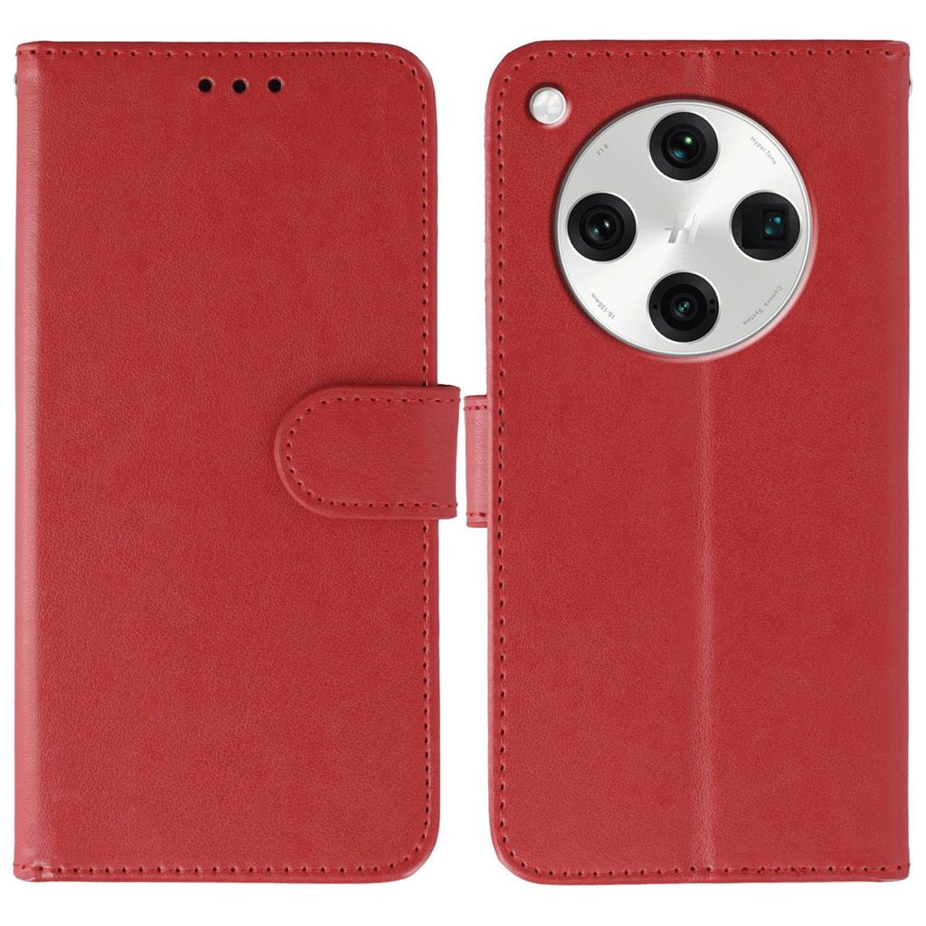 Для Oppo Find X8 Pro 5G Чехол из ПУ кожи Книжка-кошелек Чехол для телефона с ремешком