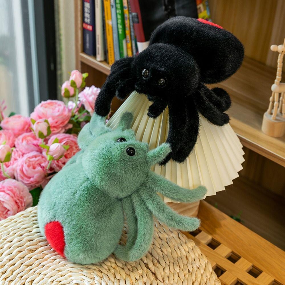 Мягкие игрушки Паук Рептилия Плюшевая игрушка Черный паук Имитация паука Плюшевая игрушка Мальчики и девочки